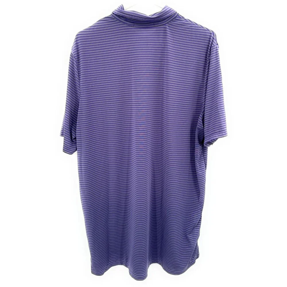 Ralph Lauren RLX Hazeltine‎ National Mens Polo Shirt XL Striped Purple